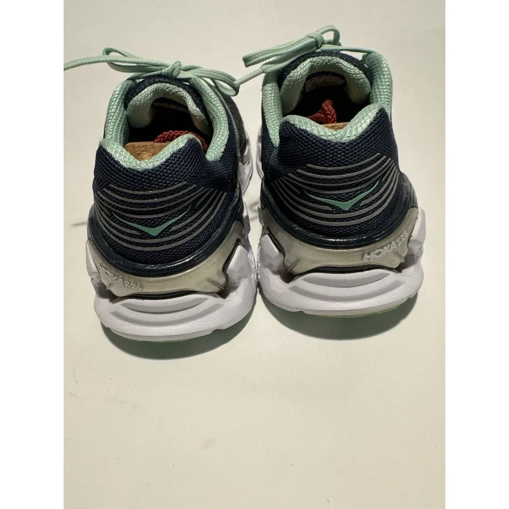 HOKA ONE ONE Women's Vanquish 3 Road Running Shoe Navy/Spring Bud Size 9.5